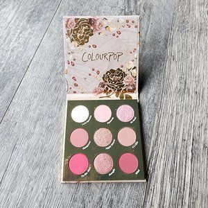 Colourpop GLAM RIGHT Eyeshadow Palette (Pinks Rose White Peaches)
